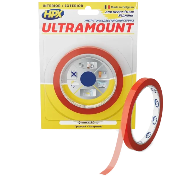 HPX UM0910 ULTRA MOUNT 9мм х 10м Стрічка двохстороння