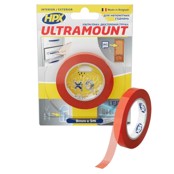 HPX UM0905 ULTRA MOUNT 9мм х 5м Стрічка двохстороння