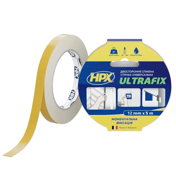 HPX DSU1205 ULTRAFIX 12мм х 5м Стрічка двохстороння