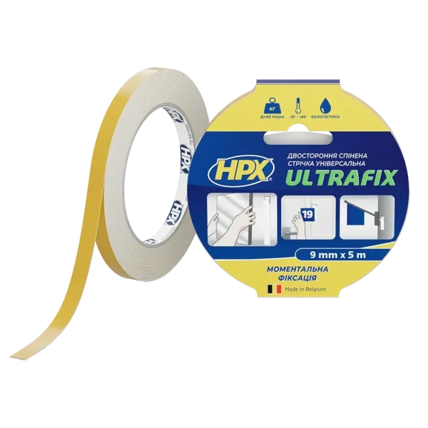 HPX DSU0905 ULTRAFIX 9мм х 5м Стрічка двохстороння