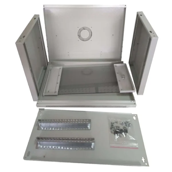 WMNC-9U-FLAT Hypernet Шафа коммутаційна настінна 9U 600x450 розбірна - Зображення 4