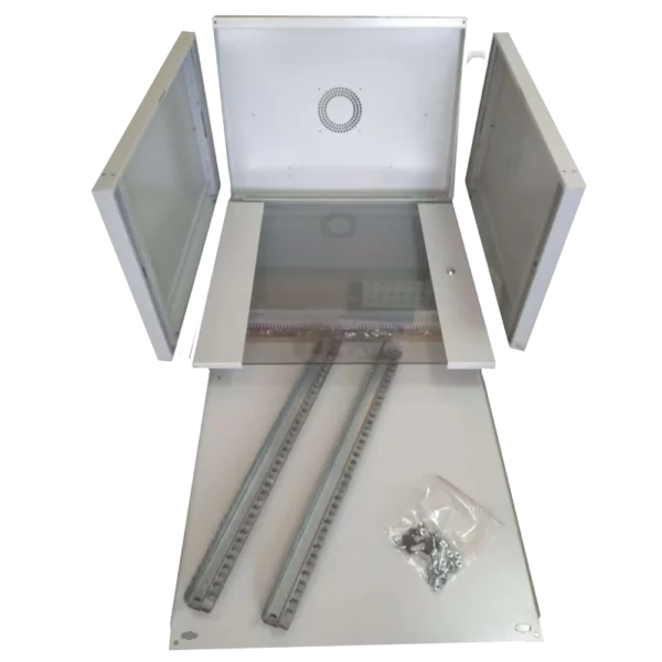 Hypernet WMNC66-12U-FLAT Шафа коммутаційна настінна 12U 600x600 розбірна - Зображення 2