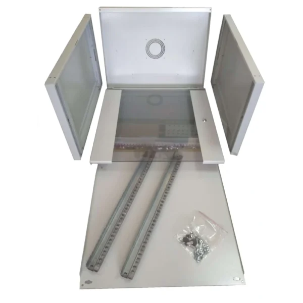 Hypernet WMNC66-12U-FLAT-AC Шафа комутаційна настінна 12U 600x600 розбірна сіра - Зображення 2