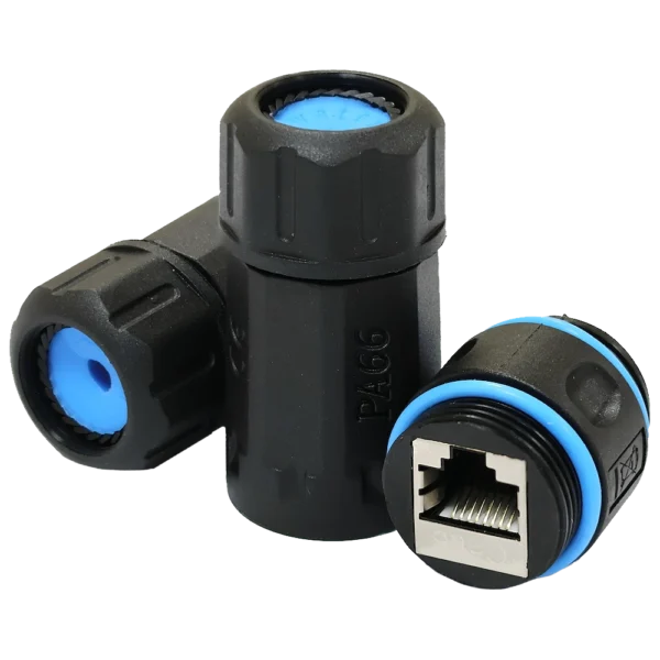 LW IP68 RJ45-RJ45 STP кат.6 Водонепроникний з'єднувач