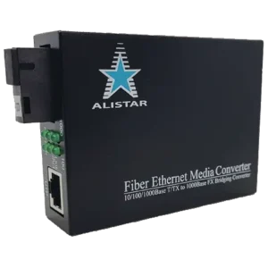 ALISTAR X5G 1G 10/100/1000BASE-T RJ-45 - 1000BASE-LX 1SM WDM SC 20KM TX1550/RX1310nm Медіаконвертор